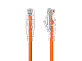 Cable Leader - Cat 6a Ethernet Cable, Slim 28 AWG Snagless RJ45 Patch, 10 Gbps for Router, Gaming Console, PC, Server Rack - Orange