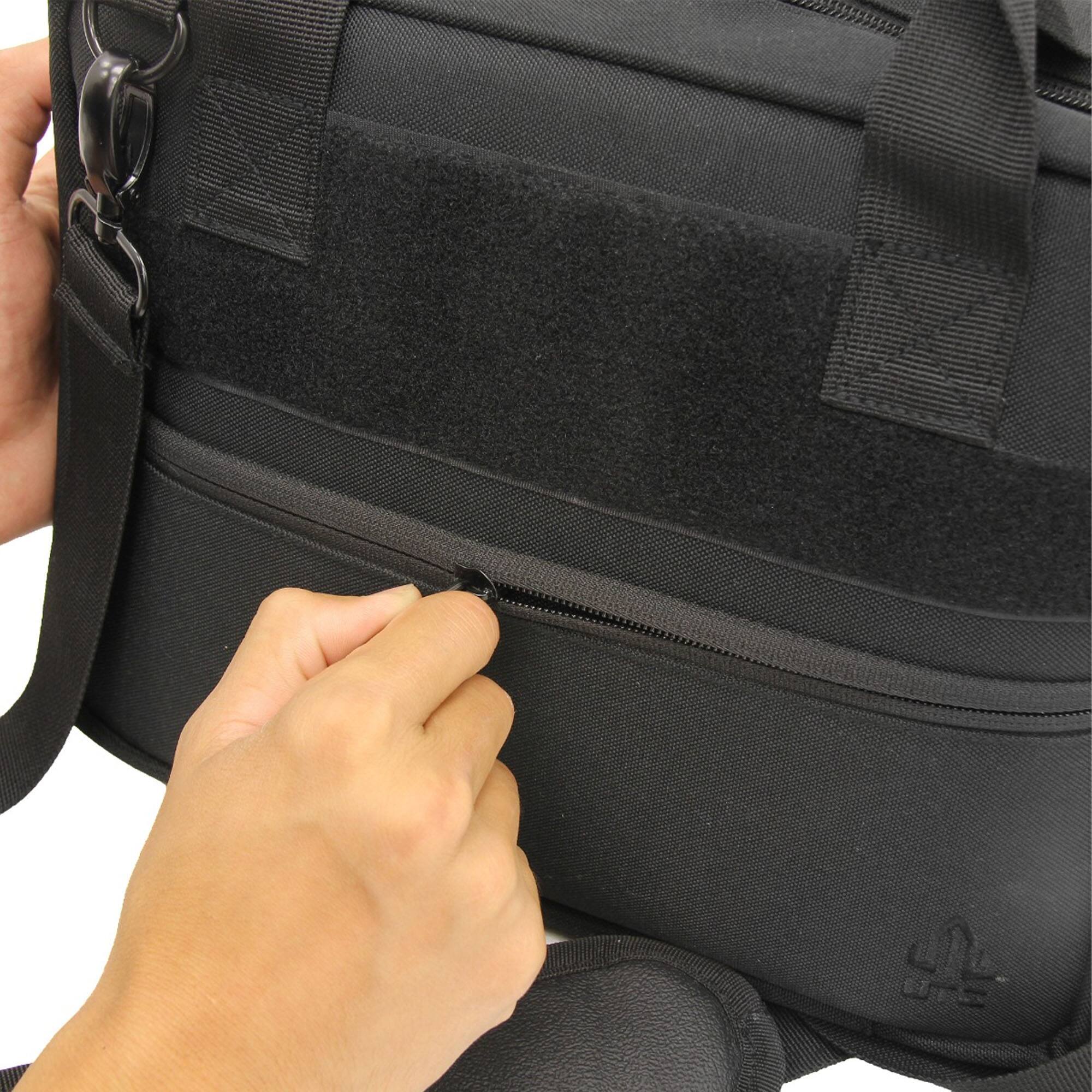 Alt View 6. UTG - UTG Competition Shooter's Double Pistol Case, Black - Black.