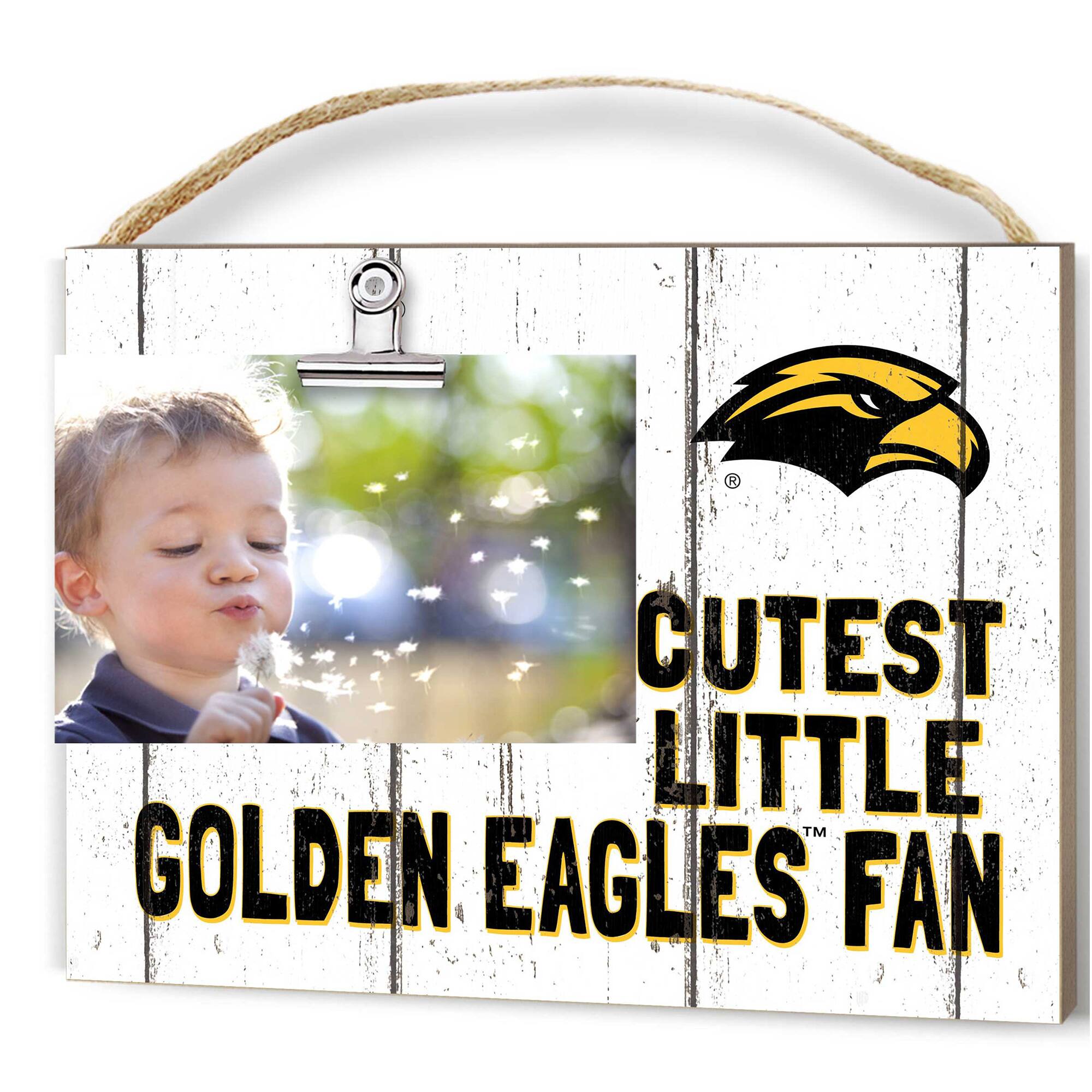 Southern Miss Golden Eagles 8'' x 10'' Cutest Little Weathered Logo Clip Photo Frame