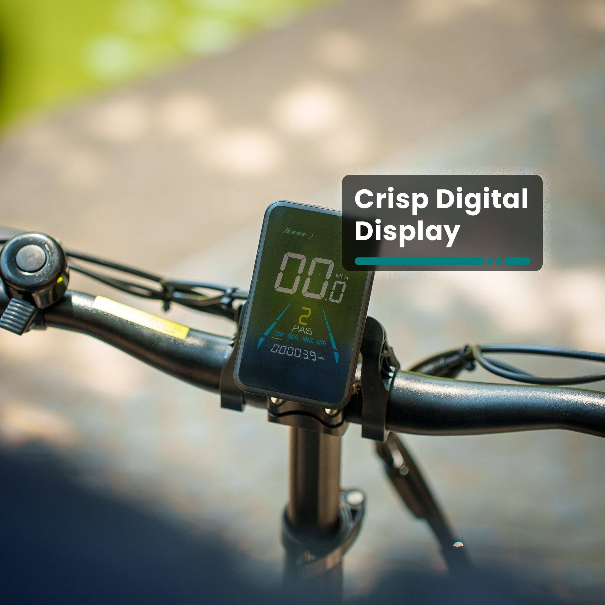 Crisp Digital Display

000 MPH

0 2 TRP PAS ODO MAX ANG

000039-