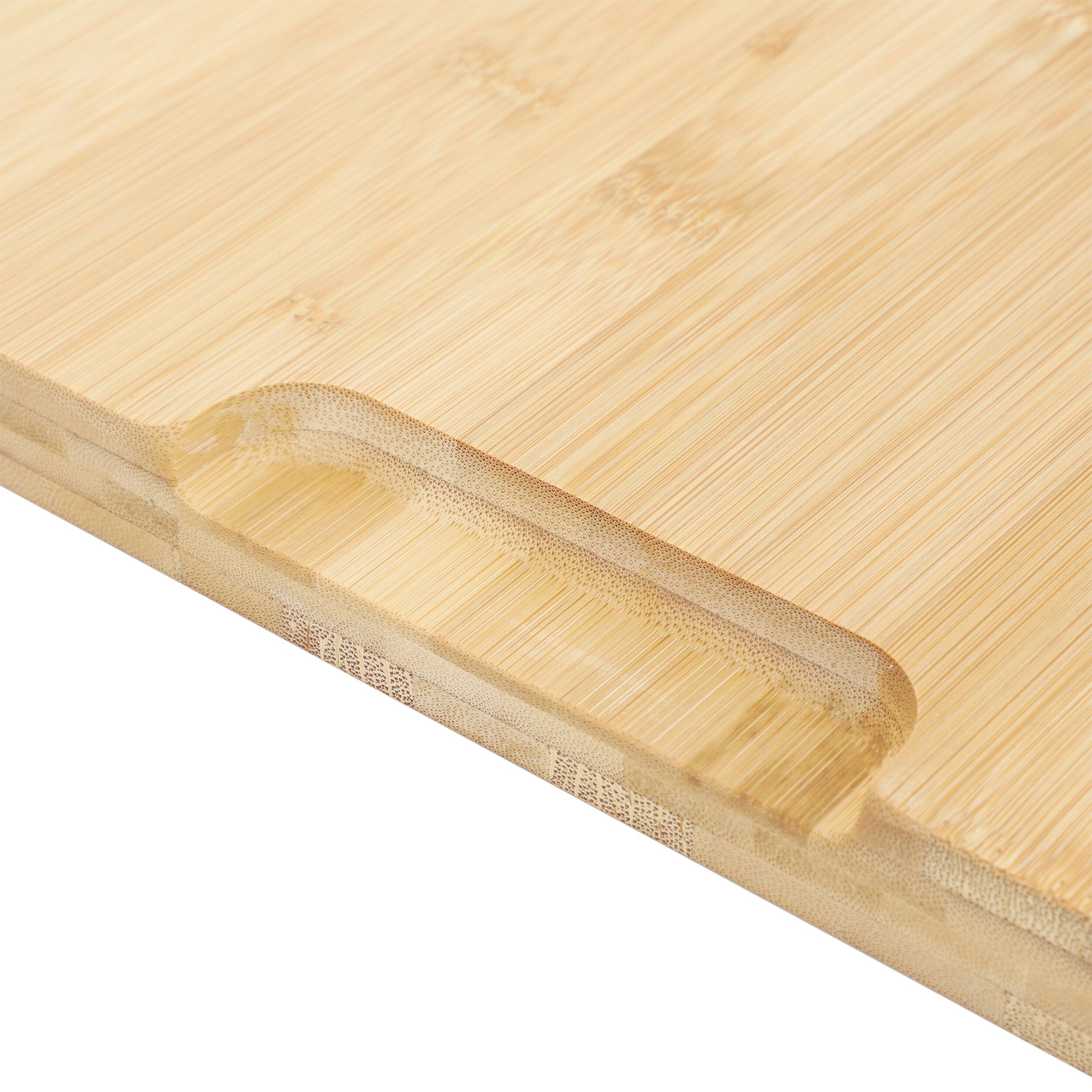 Alt View 5. MegaChef - MegaChef Bamboo 24 x 18 Inch Large Cutting, Prep and Serving Board - Brown.