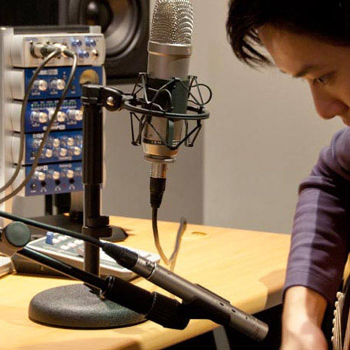 Left. Cedar Assembly - Ds1 Desktop Microphone Stand - DS1.