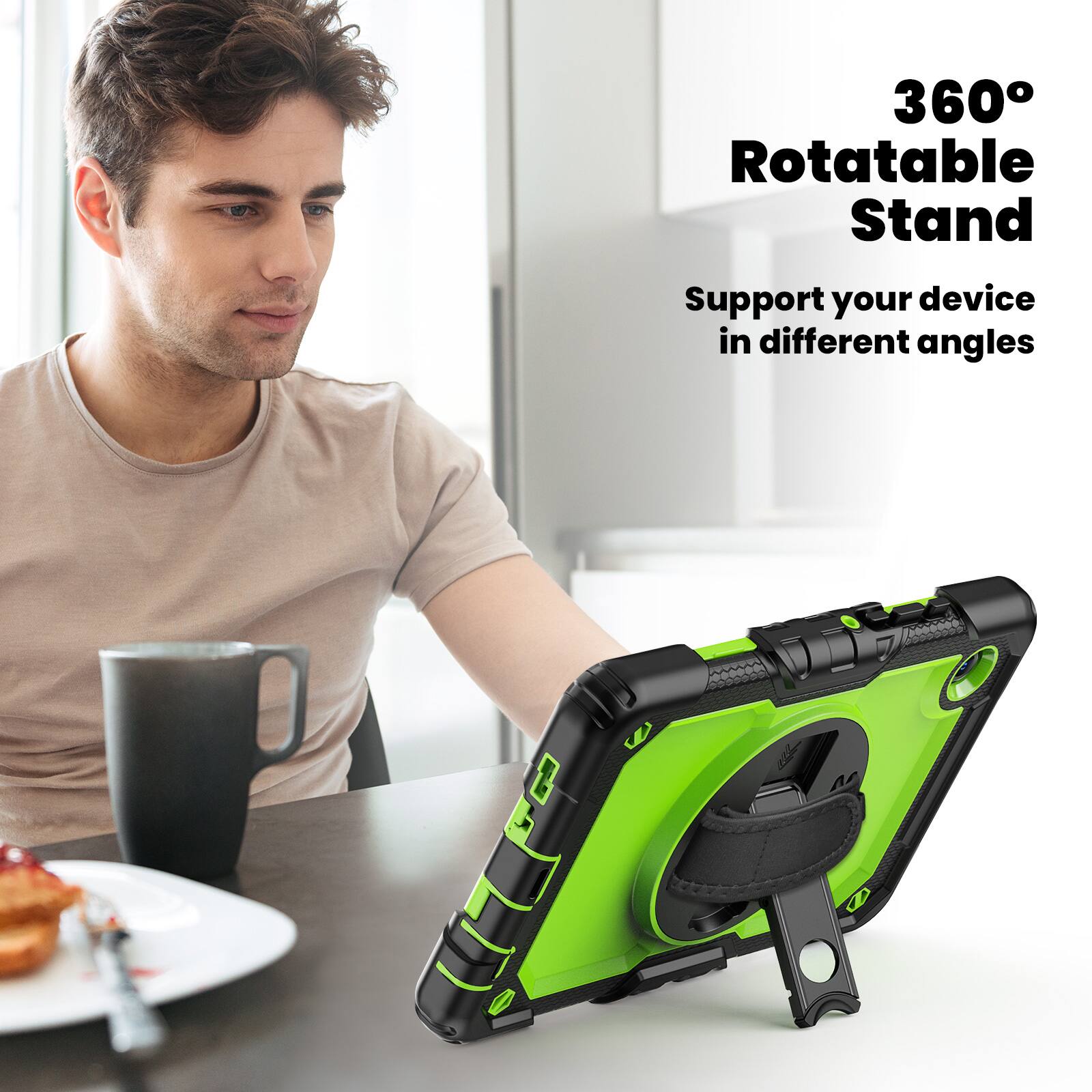 360° Rotatable Stand  
Support your device in different angles