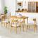 Alt View 5. Costway - 48'' Wooden Dining Table Rectangular Farmhouse Kitchen with Solid Rubber Wood Legs - Natural.