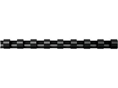 Alt View 3. Fellowes - Fellowes 5/16" Plastic Binding Spine Comb, 40 Sheet Capacity, Black, 100/Pack (52507) - Black.