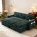 Alt View 3. Dyonery - 101" Sectional Sleeper Sofa Bed with Pull Out Bed, L Shaped Couch Sleeper Sofa with Reclining Backrest - Green.