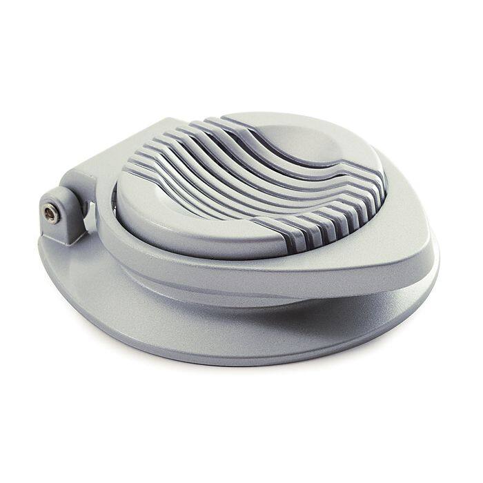 Front. Norpro - Heavy Duty Egg and Mushroom Slicer, Silver - Silver.