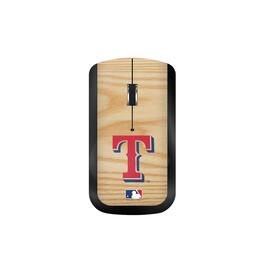 Keyscaper - Texas Rangers Wood Print Wireless USB Mouse - Wireless - Multicolor