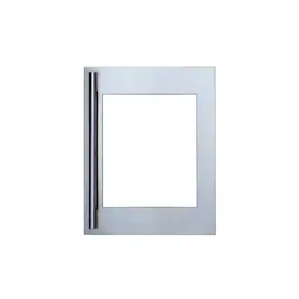 Front. SKS - Professional Panel Kit for Undercounter Wine Refrigerator 24-Inch - Stainless Steel.