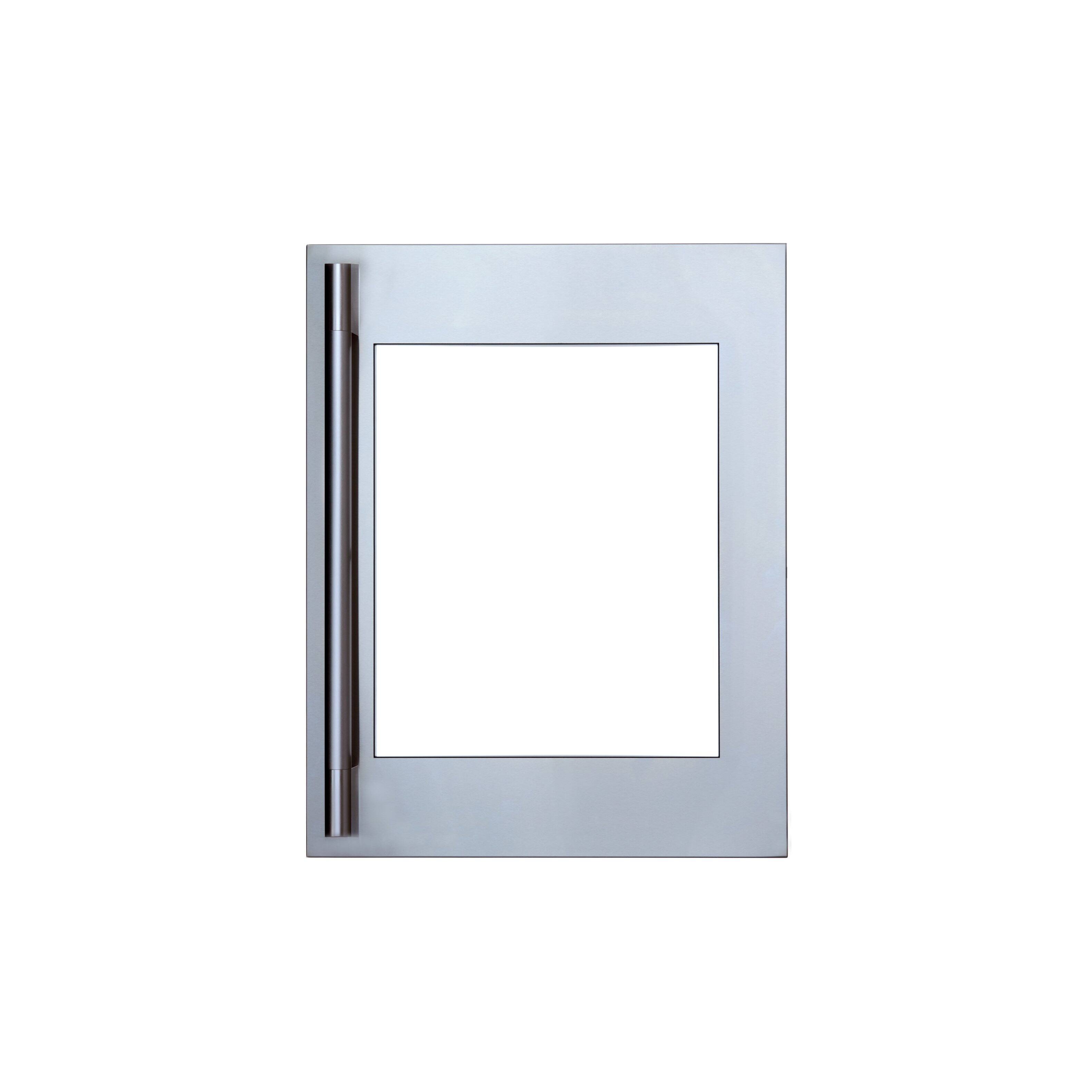 Front. SKS - Professional Panel Kit for Undercounter Wine Refrigerator 24-Inch - Stainless Steel.