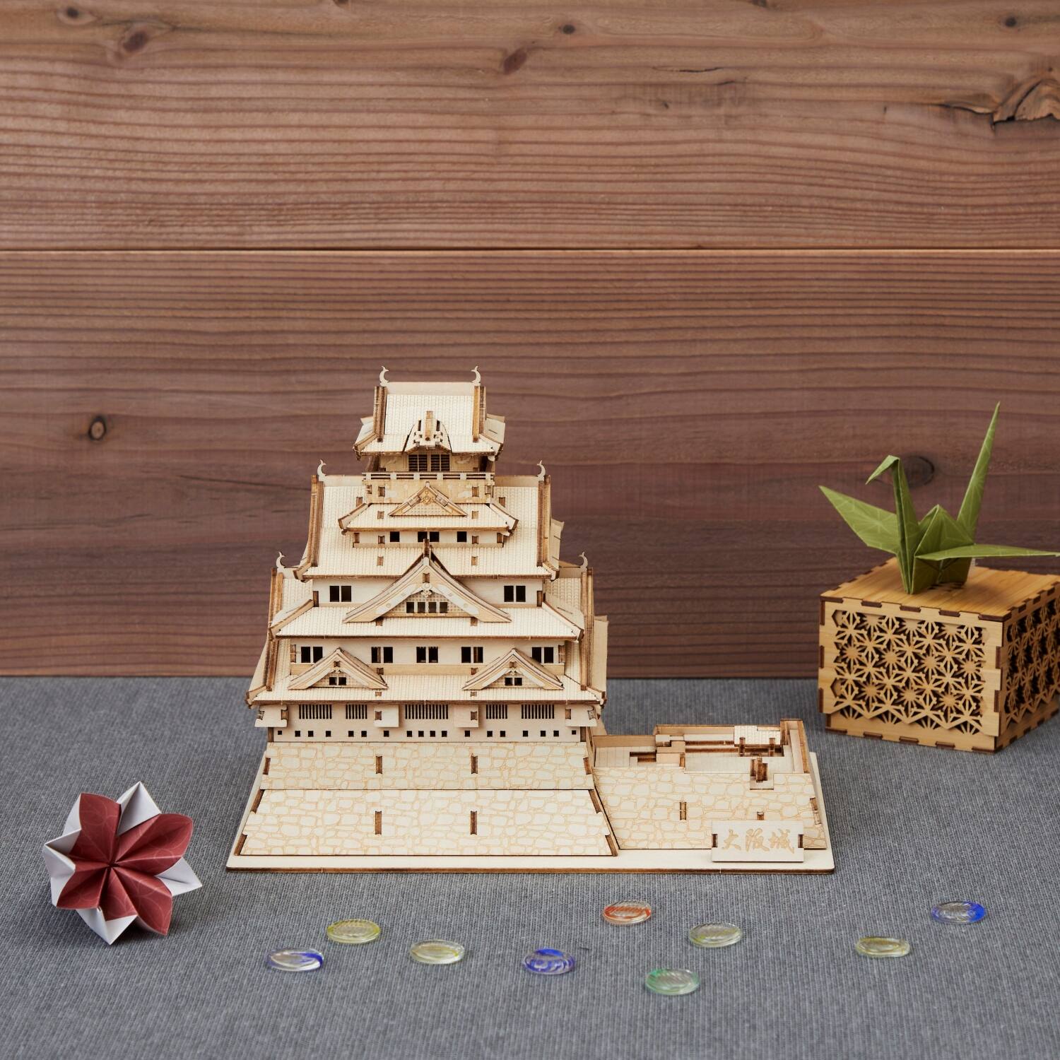 Alt View 2. 3D Puzzle - 3D DIY Puzzle: Osaka Castle wa-gu-mi - 233pcs.