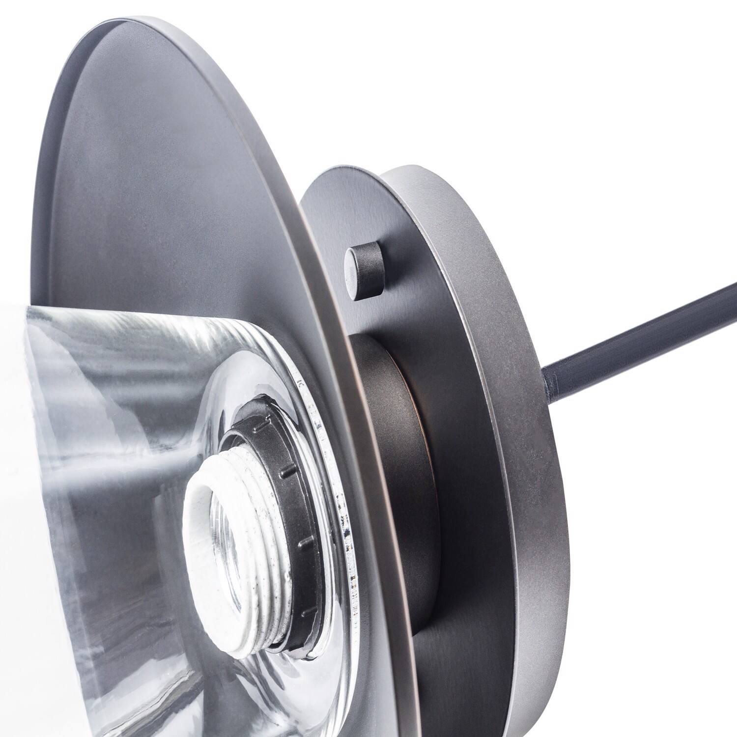 Left. Globe Electric - Globe Electric Nate 8.14 in. H X 8 in. W X 8 in. L Oil Rubbed Bronze Ceiling Light.