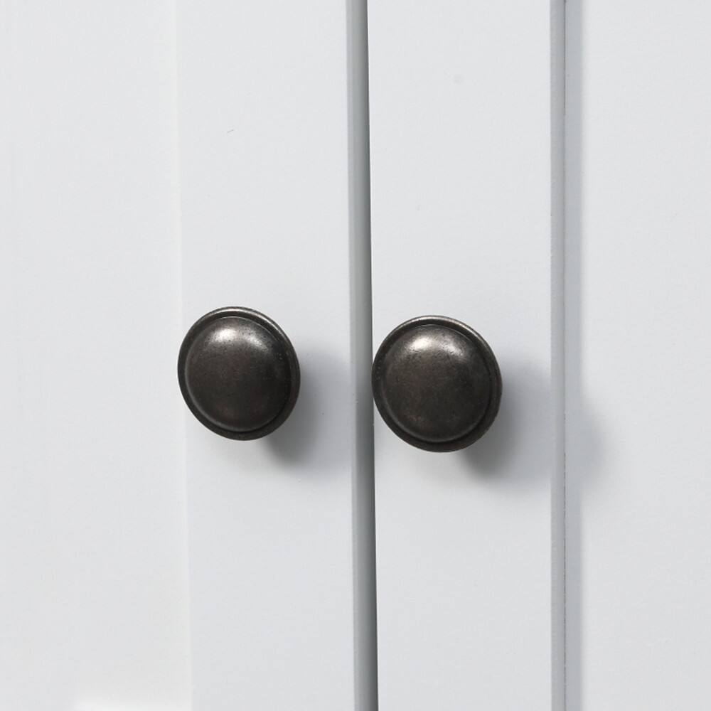 Back. SlickBlue - Under-Sink Storage Cabinet Bathroom Vanity Cabinet with Shelves & Double Doors - White.