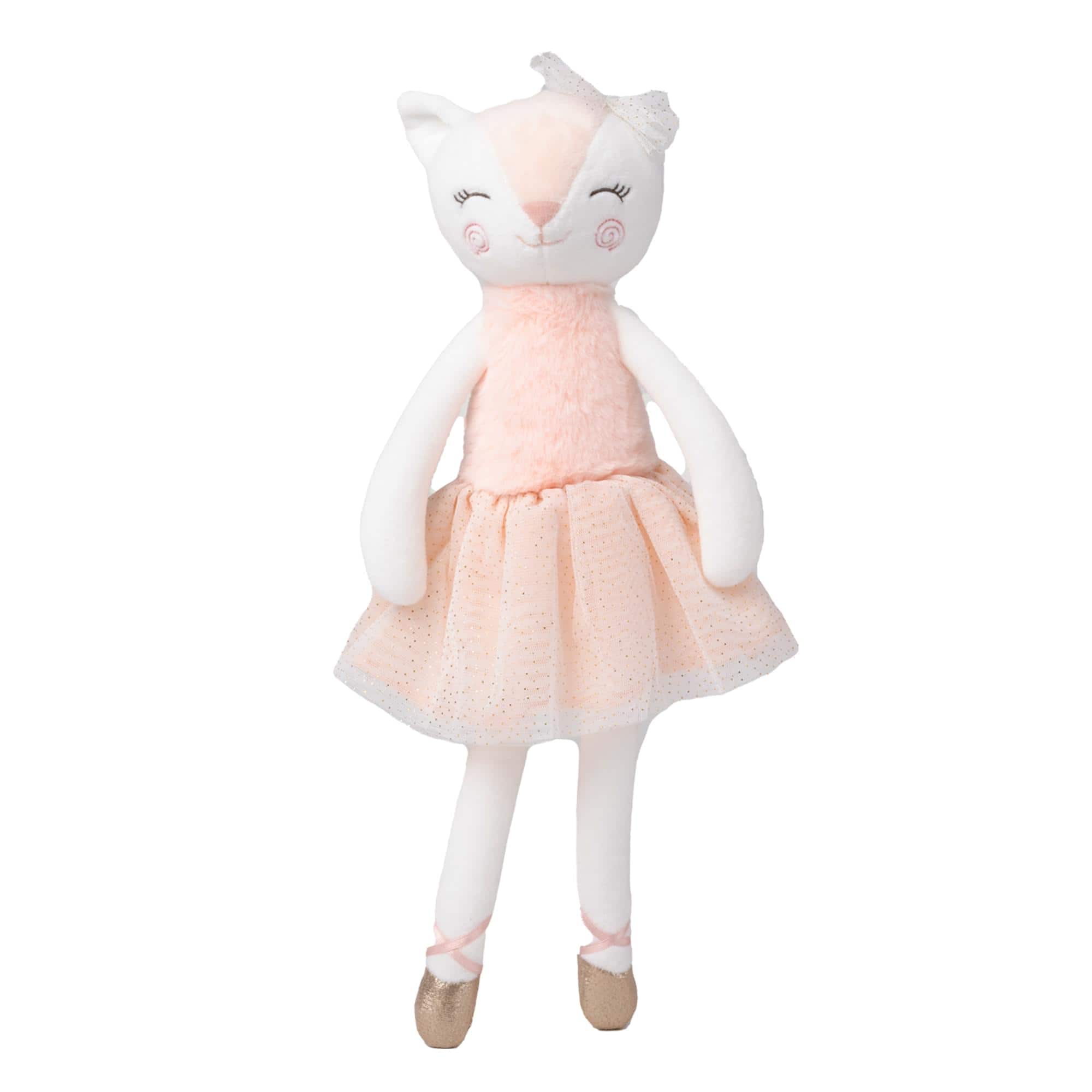 TriAction Toys - Teddykompaniet Plush Ballerina Cat, Celine - White