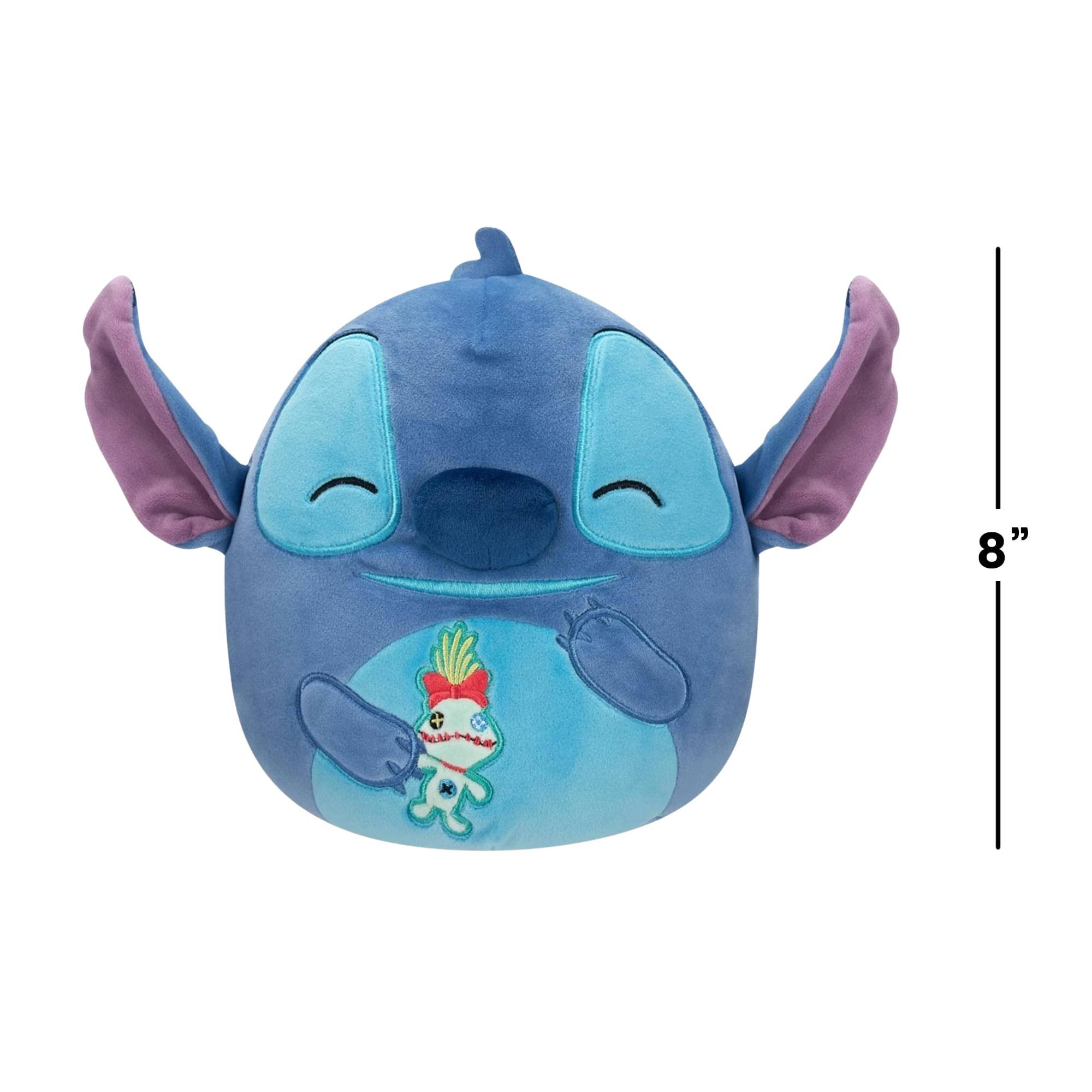 Alt View 10. Disney - Squishmallows Disney 8 Inch Plush | Stitch with Scrump - Blue.
