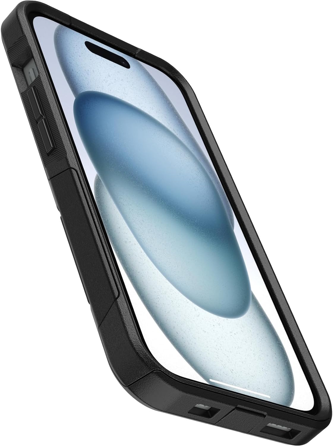 Back. OtterBox - OtterBox - Commuter Series Hard Shell Case for Apple iPhone 17e, Apple, iPhone 16e, iPhone 15, iPhone 14, & iPhone 13 - Black.