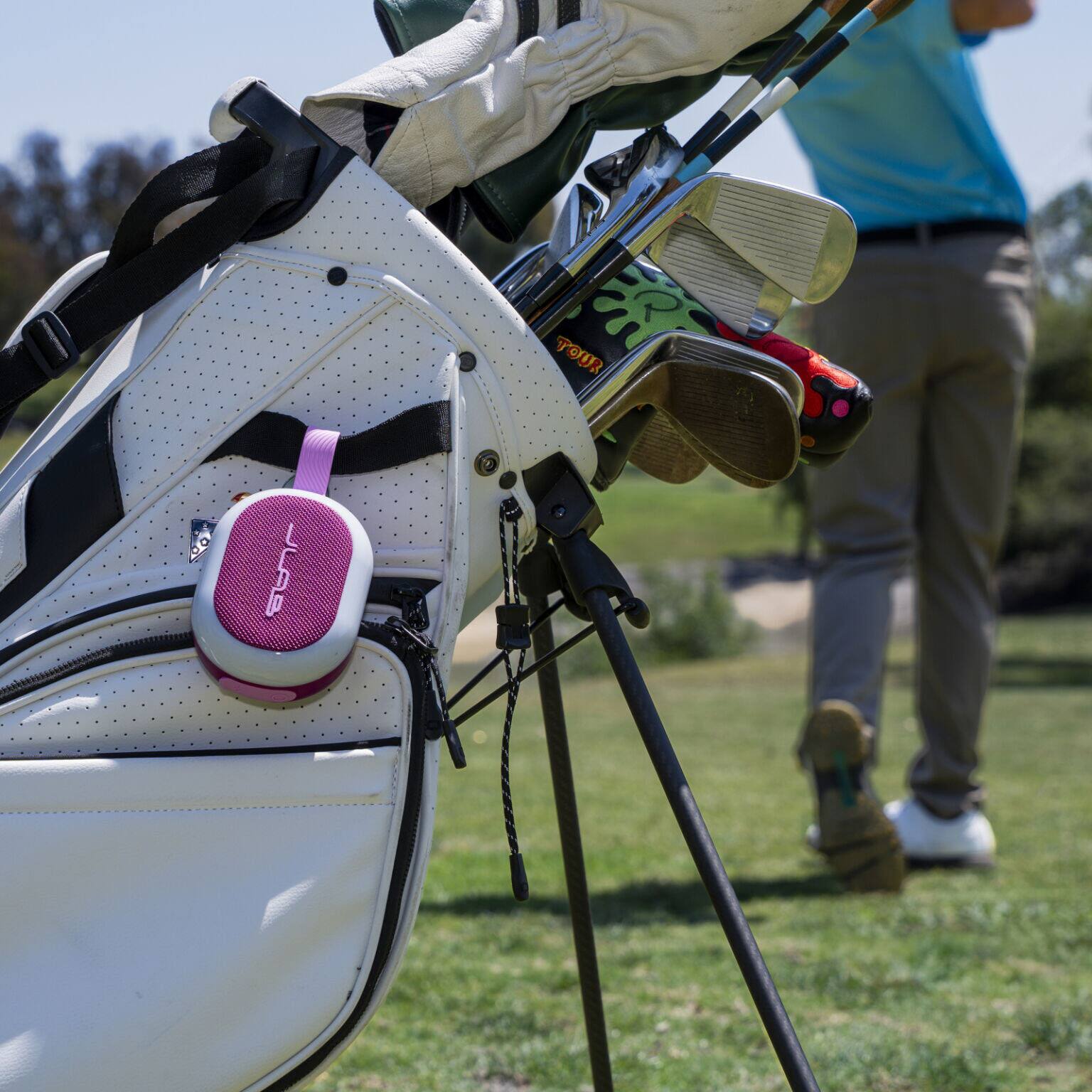 Alt View 3. JLab - Pop Party Speaker - Mulberry.