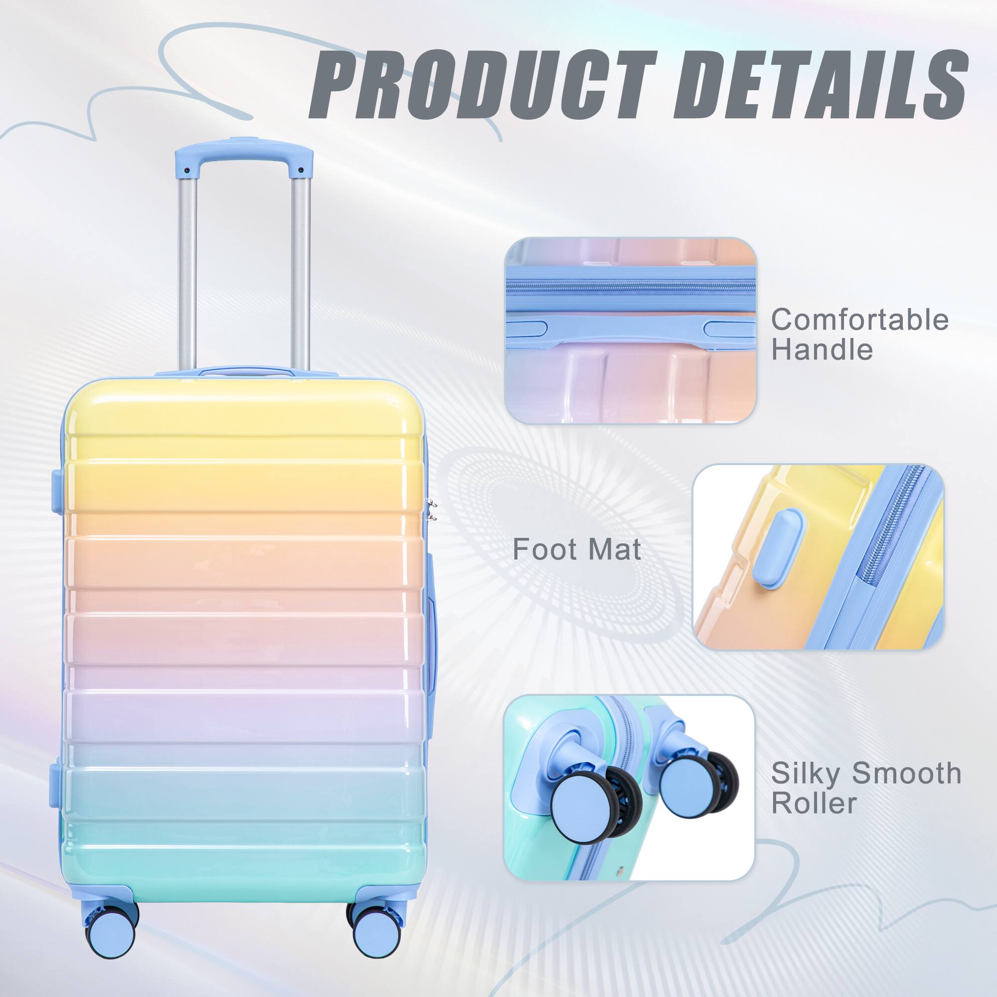 Z Edge 3 Piece Hardshell Luggage Set (20