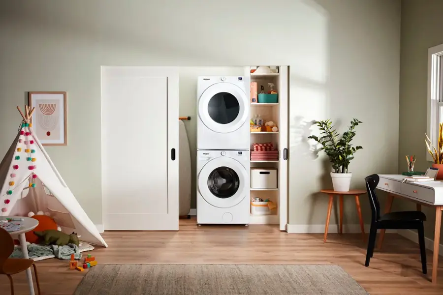 Alt View 20. Whirlpool - 7.4 Cu. Ft. Stackable Electric Dryer with Quick Dry - White.