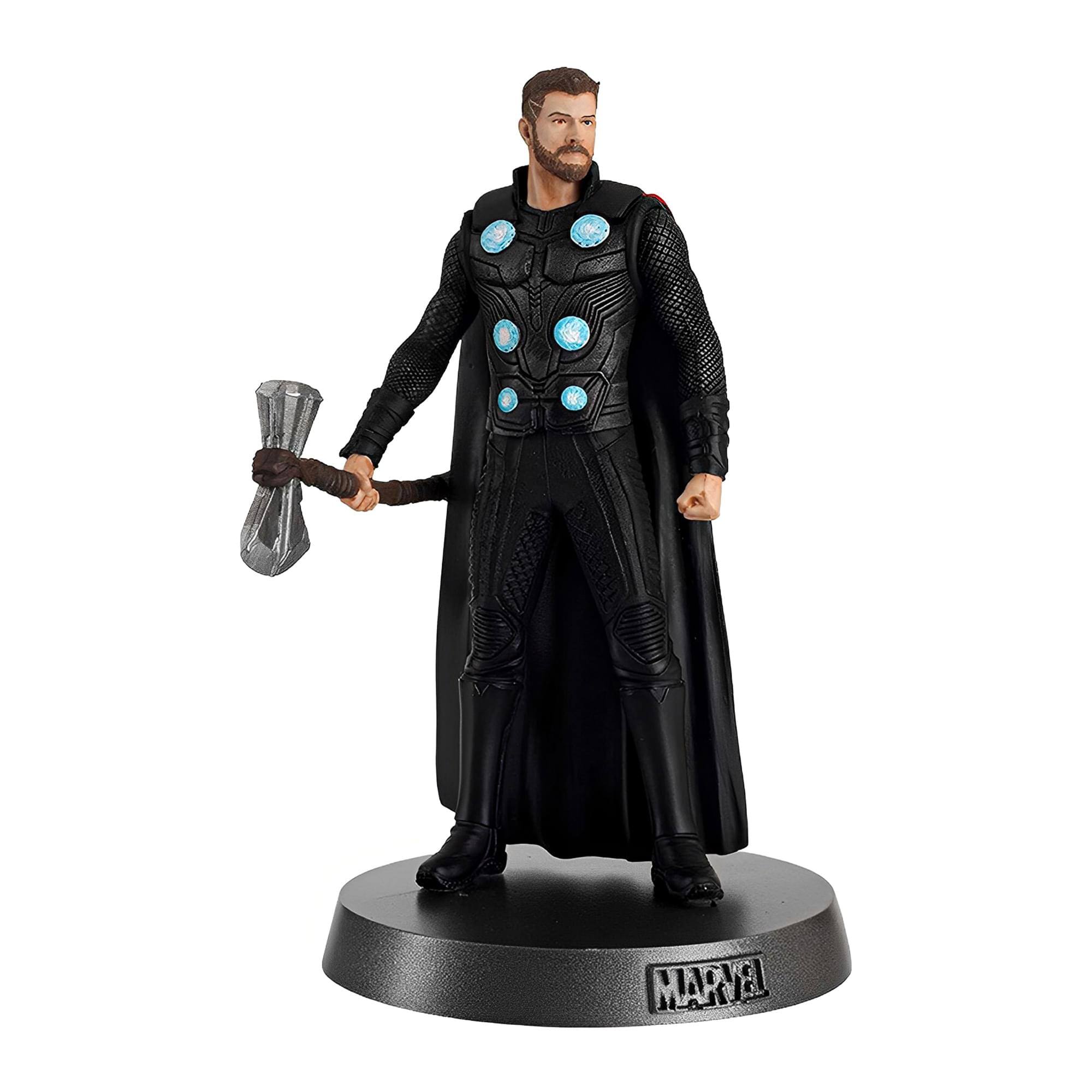 Alt View 1. Marvel - Eaglemoss Marvel Heavyweights 1:18 Scale Metal Statue | 012 Thor - Black.