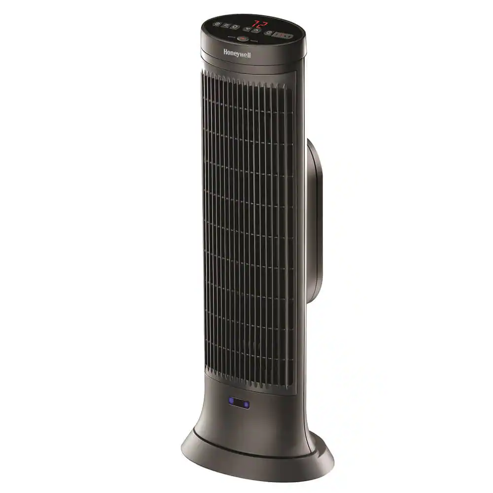 Front. Honeywell - Ceramic Tower Heater - Slate Gray.