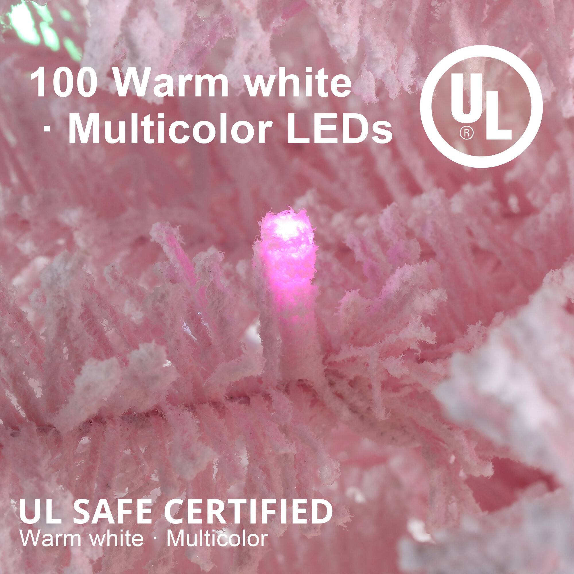 100 Warm white Multicolor LEDs

UL SAFE CERTIFIED Warm white Multicolor