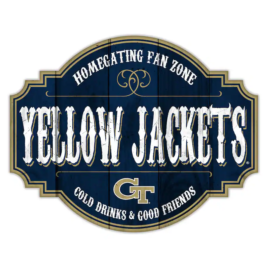 Georgia Tech Graphics Fan Creations Georgia Tech Yellow Jackets 24'' Homegating Tavern Sign ...
