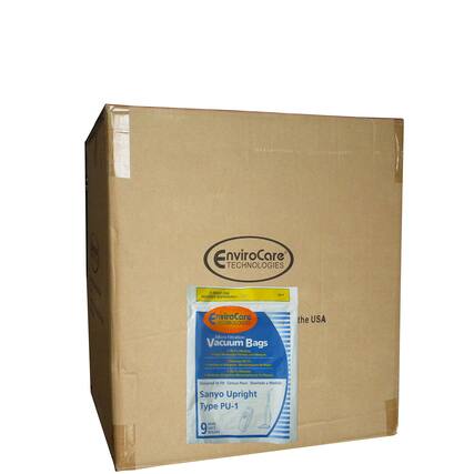 EnviroCare TECHNOLOGIES
Vacuum Bags
Micro Filtration
A MUST FOR ALLERGY SUFFERERS
Designed to Fit: Sanyo Upright Type PU-1
9 BAGS
the USA