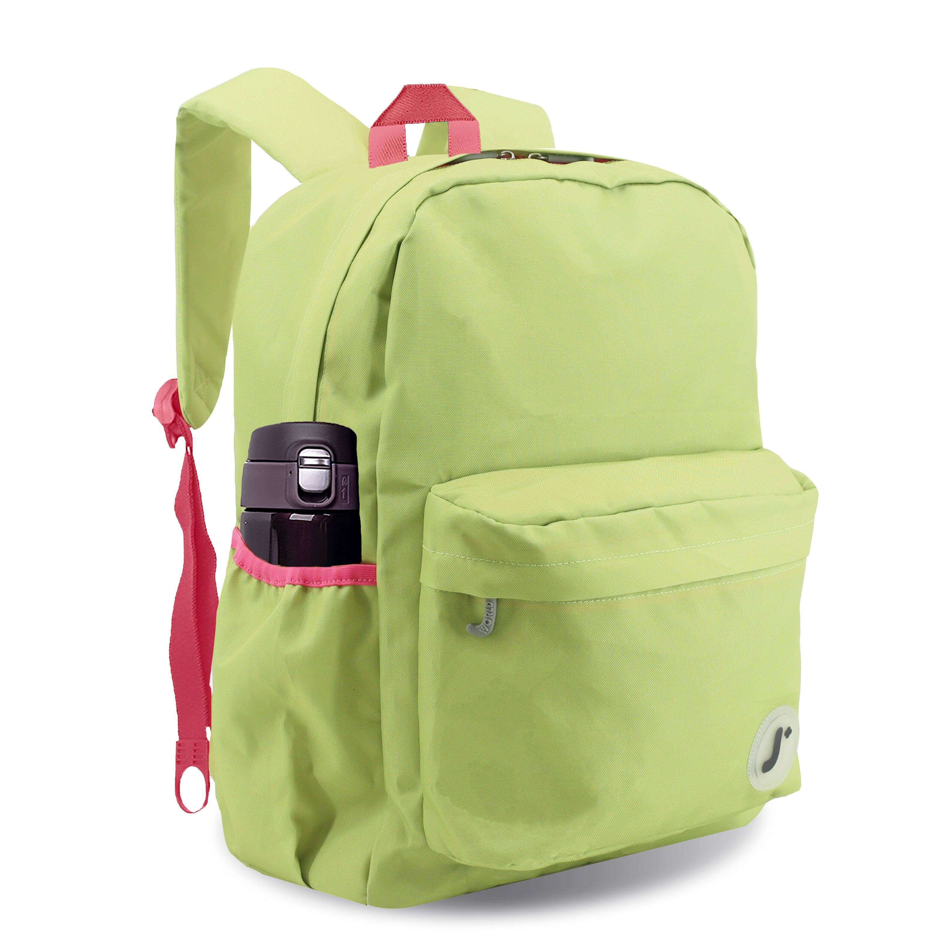 Left. J World - J World Unisex Oz 17" Daily Backpack For School And Travel - Celery - CELERY.