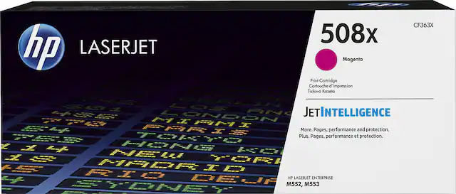Front. HP - 508X High-Yield Toner Cartridge - Magenta.