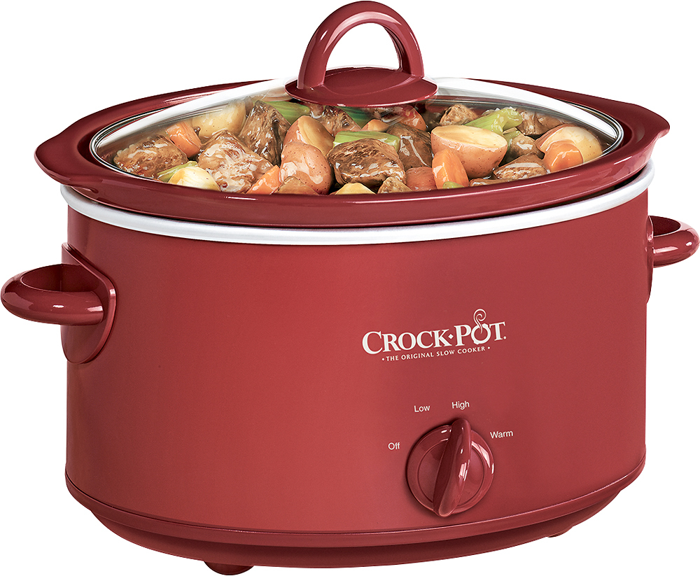 Crock-Pot Oval Slow Cooker Red SCV401-TR - Best Buy
