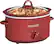 Angle. Crock-Pot - Oval Slow Cooker - Red.