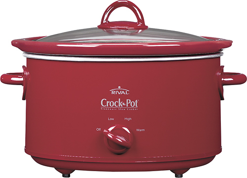 Best Buy: Crock-Pot Oval Slow Cooker Red SCV401-TR