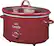 Left. Crock-Pot - Oval Slow Cooker - Red.