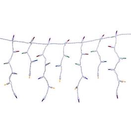 Celebrations - Classic LED T5 Multicolored 300 ct Icicle Christmas Lights 19.6 ft.
