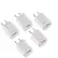 Front. Qixxronics - 5-Pack USB Charger Cube, Wall Charger for iPhone 11 Pro Max/X/8/7, iPad, Samsung Phones and More USB Wall Charging Block - White.
