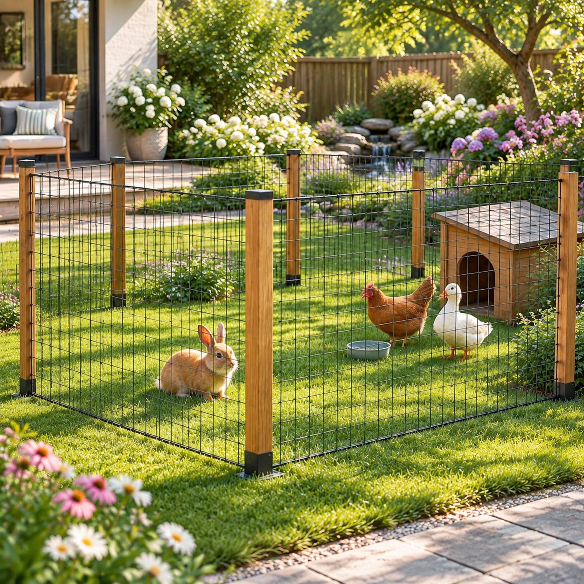 RYHNUYNE 36 in x 50 ft Hardware Cloth, 16 Gauge Galvanized Wire Mesh ...