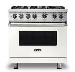 Viking - 5-Series Gas Sealed Burner Range - Pure White