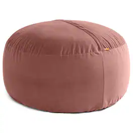 Jaxx - 5 Foot Saxx - Large Round Bean Bag Chair for Adults - Lush Velvet Mauve
