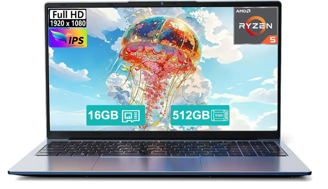 Full HD 1920 x 1080  
AMD Ryzen 5  
16GB  
512GB SSD  
IPS Super Clear