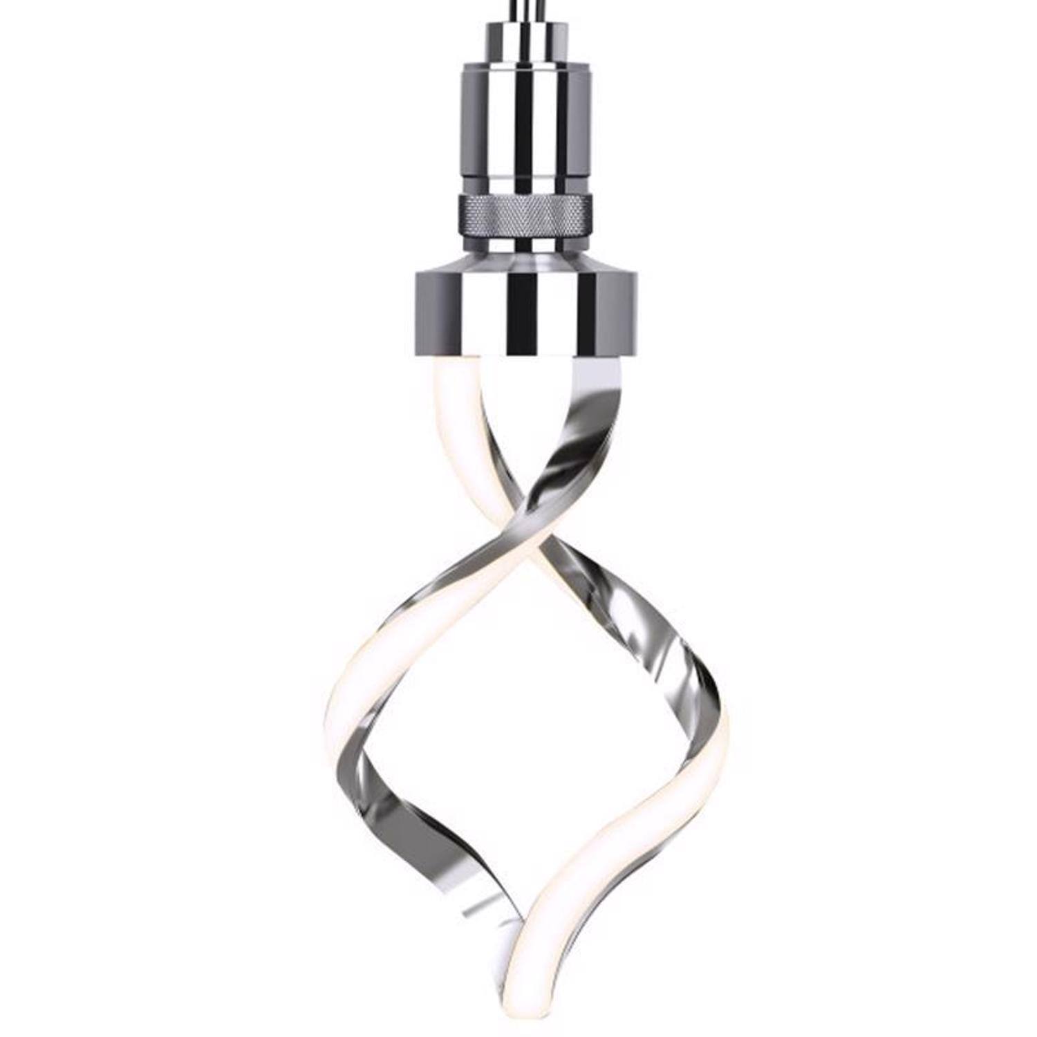 Angle. FEIT ELECTRIC - Feit Spiral E26 (Medium) LED Bulb Bright White 60 Watt Equivalence 1 pk.