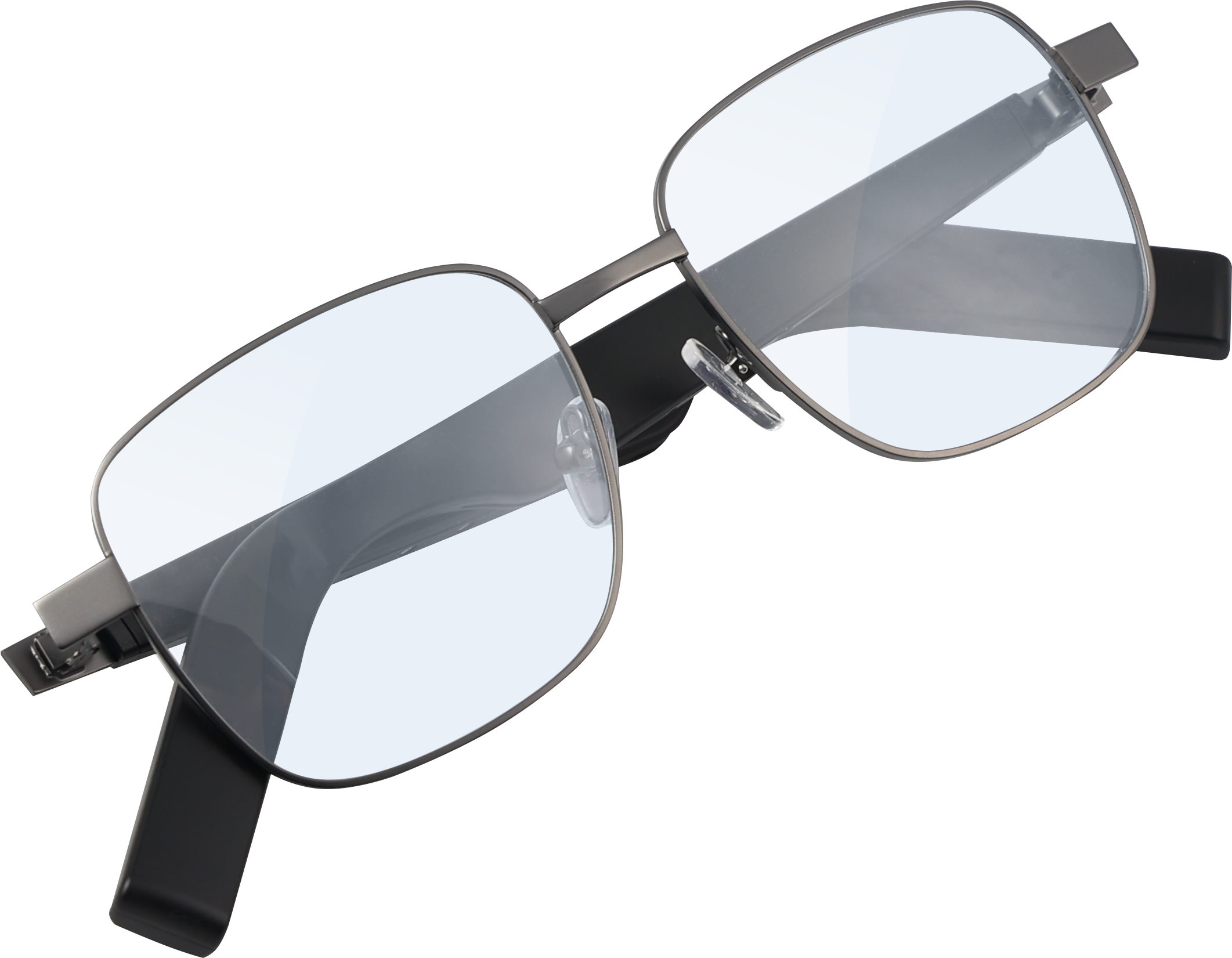 Back. IMIKI - SG1 Smart Audio Glasses, Bluetooth Smart Eyewear w/ Open Sound Field, Touch Control, Call Noise Reduction, Ergonomic Fit - Black.