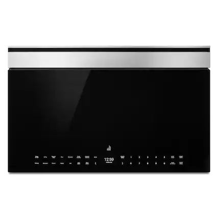 Front. JennAir - NOIR 1.1 Cu. Ft. Built-In Microwave with 7-in-1 Flush - Stainless Steel.