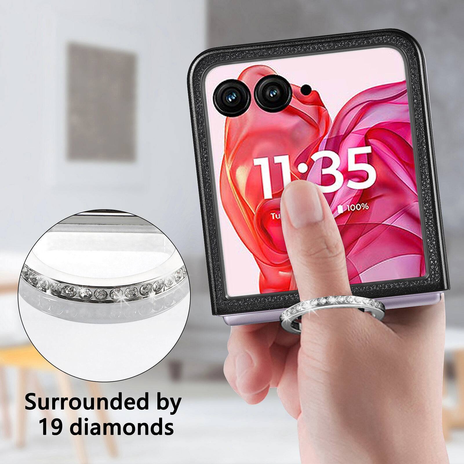 11:35 100% Tue  
Surrounded by 19 diamonds