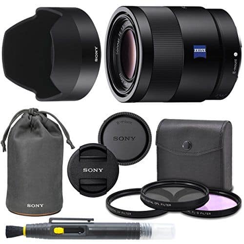 Bundle - Sony - Sonnar T* FE 55mm f/1.8 ZA Full-Frame Prime Lens with AOM Pro Kit price history on PriceWatchPro