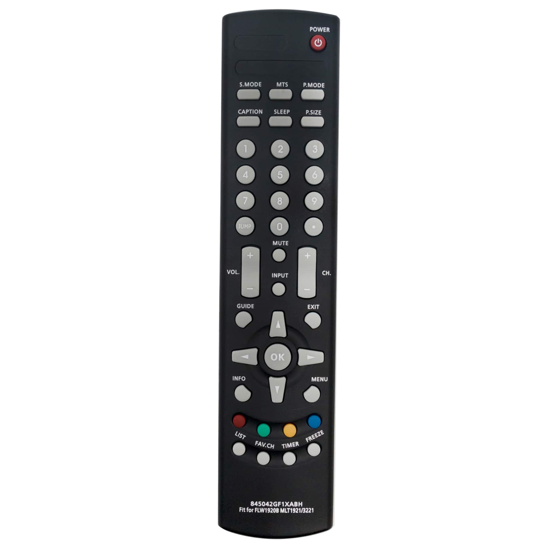 ALLIMITY - 845042GF1XABH Replacement Remote, Fit for Element TV 845-042-GF1XABH ELCP0371 ELETT191 ELETT221 ELCPO191 ELCPO321 - Black
