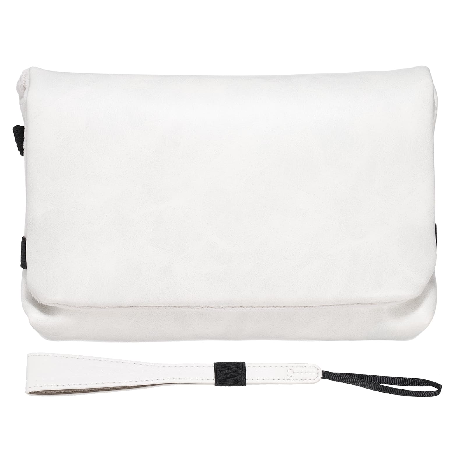 Unique Bargains - Digital Camera Storage Bag, Nylon Multi-Purpose Pouch for Travel, Cosmetic - White