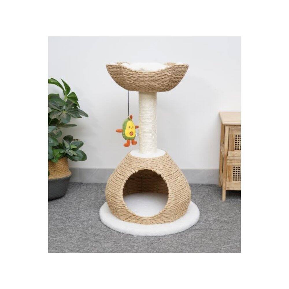 Alt View 2. PetPals - PetPals Avocado Bud Interactive Cat Toy - Yellow.