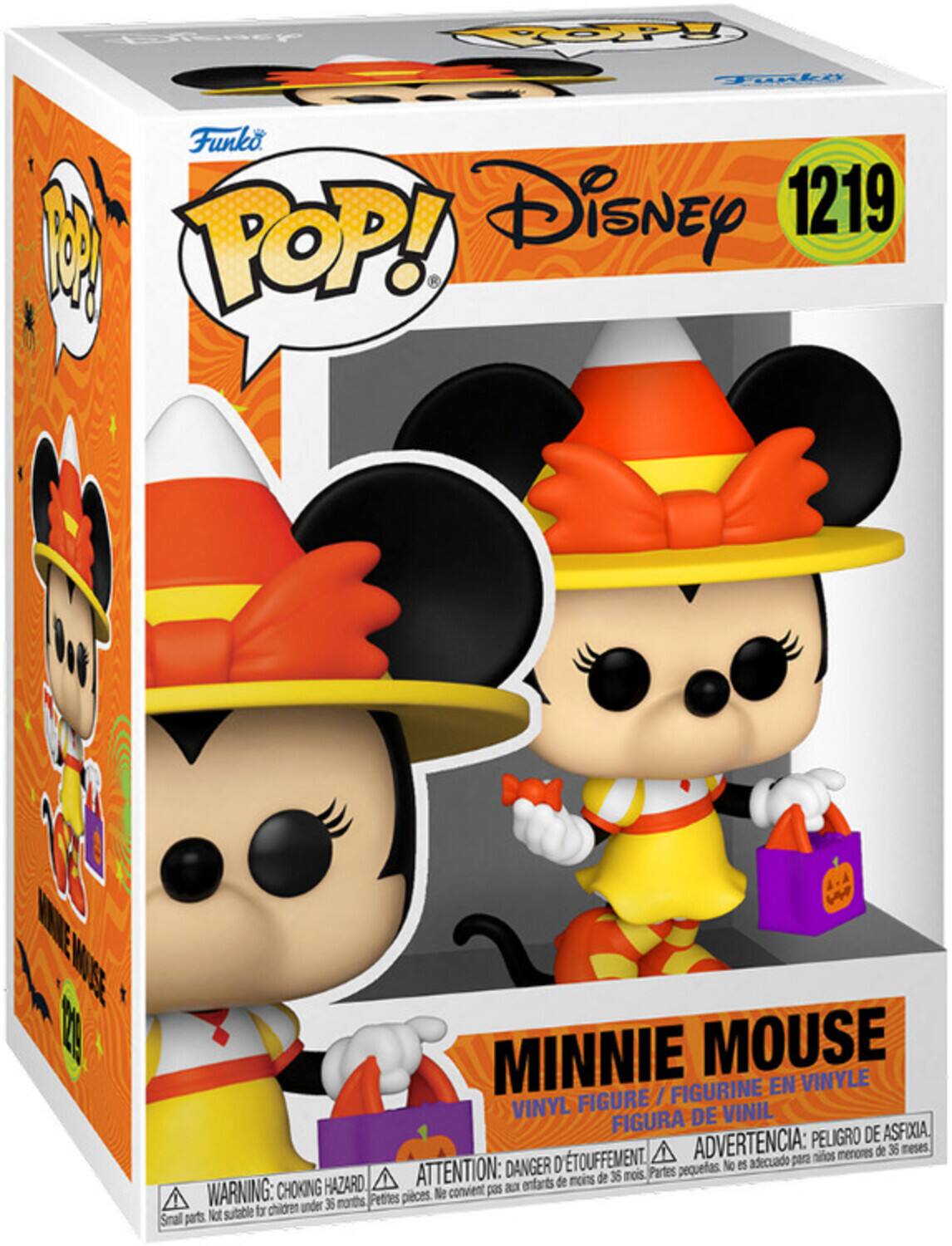 Funko Disney 1219 I POP! MINNIE MOUSE VINYL FIGURE VINIL FIGURA DE PELIGRO DE ASFIXIA DANGER D'ÉTOFFEMENT. ADVERTENCIA: para niños menores de 36 meses. WARNING: CHOKING HAZARD. ATTENTION: petits parts. No eS adecuado para niños menores de 36 meses. Partes pequeñas. Not suitable for children under 36 months.
