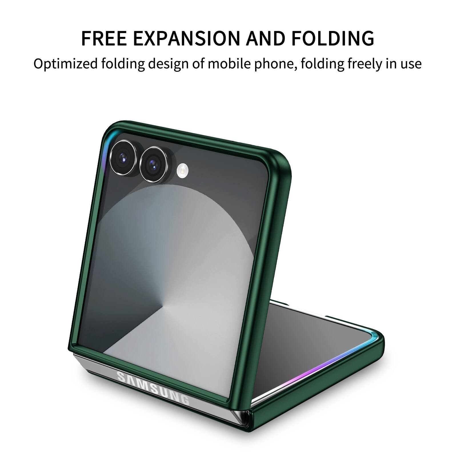 FREE EXPANSION AND FOLDING  
Optimized folding design of mobile phone, folding freely in use  
SAMSUNG